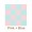 2)粉紅 + 粉藍 (Pink-Blue)